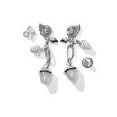 Tamara Comolli MIKADO Ohrringe  Dangling 2 Acorns 'Cashmere' mit Diamant Pavé  - Bild 3