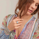 Tamara Comolli BOUTON Ring Large mit Chalcedon - Bild 4