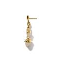 Tamara Comolli MIKADO Dangling 2 Acorns Ohrringe mit Diamant Pavé   - Bild 2