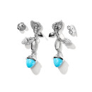 Tamara Comolli MIKADO Ohrringe Dangling 2 Acorns 'Turquoise' - Bild 3