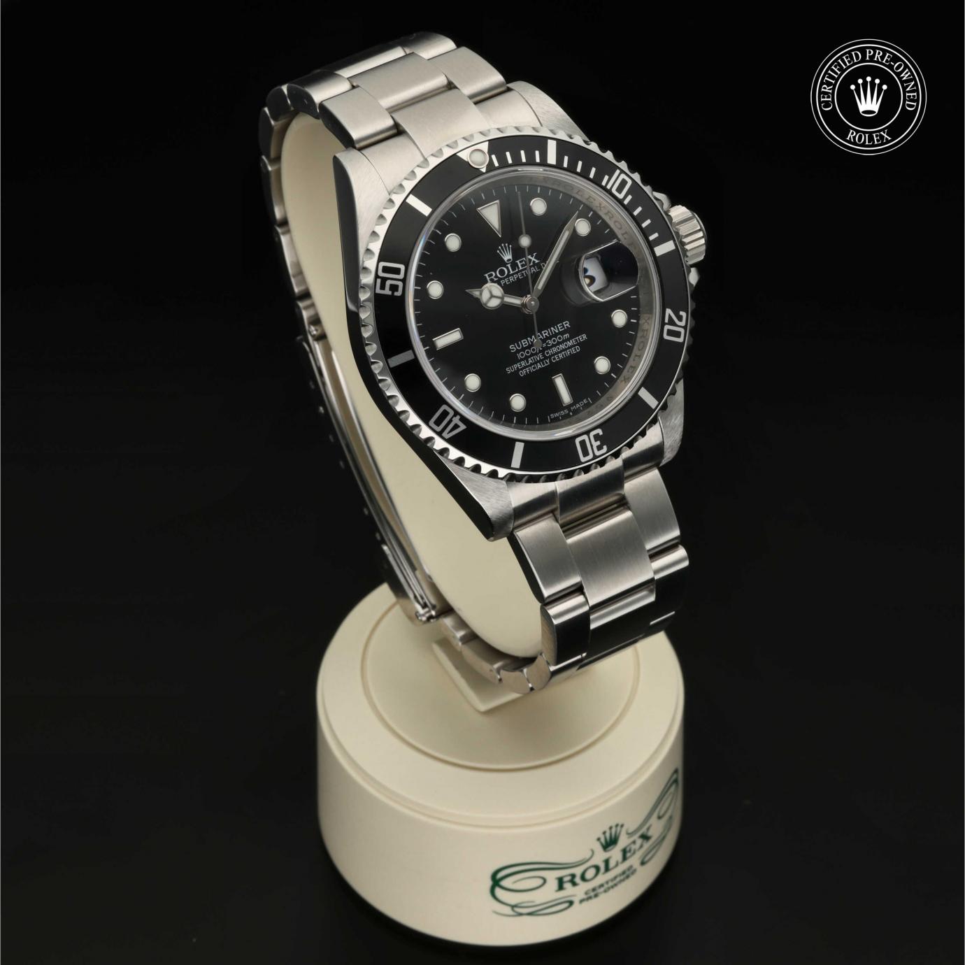 Rolex Oyster Perpetual  Submariner Date M16610-0007 - 360 Grad Ansicht Bild 33