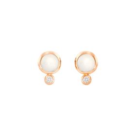 Roségold, Ohrringe, Tamara Comolli BOUTON Ohrstecker E-BOU-MoSa-Cl-rg
