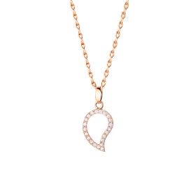 Roségold, Halsschmuck, Tamara Comolli SIGNATURE Anhänger P-Sig-s-pl-rg