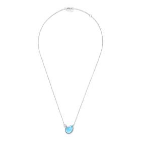 Weißgold, Halsschmuck, Tamara Comolli SIGNATURE Halskette 2 Drops  N-Sig-2Dr-ToSw-p-wg