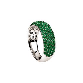 Weißgold, Ringe, Ruppenthal Ring Smaragde 00811016