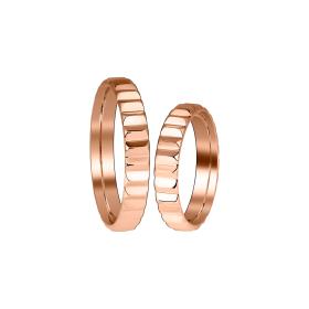 Ringe, Roségold, Zig Zag by Natalie Trauringe 00120673