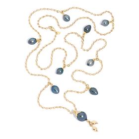 Gelbgold, Halsschmuck, Tamara Comolli TAHITIAN GRAPES Halskette Tahitiperlen N-GRP-Tah-Egt-9-yg