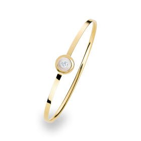         Gelbgold, Armschmuck, Schmuckwerk Armspange Glasklar DA287-GG-GW