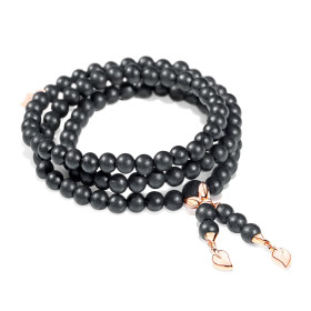         Roségold, Armschmuck, Tamara Comolli INDIA Armband large Ebenholz B-IND-EW-l-rg