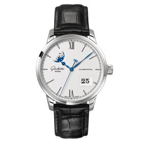 Unisex, Glashütte Original Senator Excellence 
Panoramadatum Mondphase 1-36-04-01-02-30