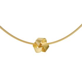 Gelbgold, Halsschmuck, Niessing Papyr Anhänger  N183090-4mm-cy