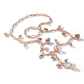 Halsschmuck, Roségold, Tamara Comolli MIKADO Kette Cashmere N-M-56-Cas-p-rg