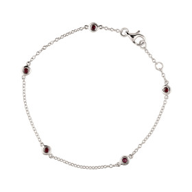 Weißgold, Armschmuck, Ruppenthal Armband Rubine 00892556