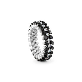 Weißgold, Ringe, Serafino Consoli Brevetto Multi-Size Ring RMS 3F2 WBG WD BD X