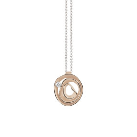         Roségold, Halsschmuck, Cammilli Dune Anhänger mit Halskette GPE2442N