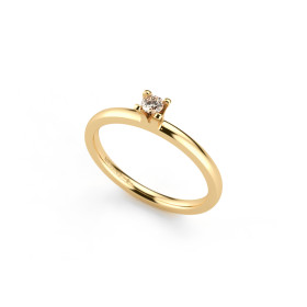 Gelbgold, Ringe, Niessing Amatis 4 Krappen Ring N331960-0.08ct-cinnamon-gloss-cy