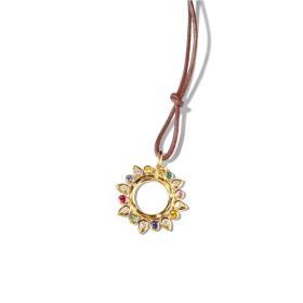 Gelbgold, Halsschmuck, Tamara Comolli GYPSY Anhänger Candy Sun P-Gyp-Can-yg