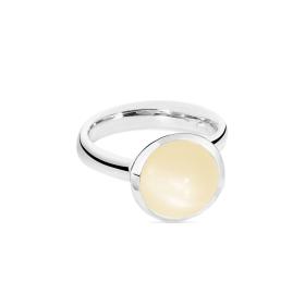 Weißgold, Ringe, Tamara Comolli BOUTON Ring Large R-BOU-l-MoSa-wg