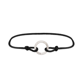 Platin, Armschmuck, Zig Zag by Natalie Zig Zag Armband mit Kreis-Anhänger 00121174