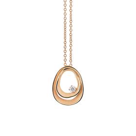 Roségold, Halsschmuck, Annamaria Cammilli Dune Assolo Anhänger mit Halskette GPE3667J