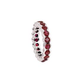 Weißgold, Ringe, Ruppenthal Memoirering Rubine 00935649