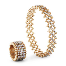 Roségold, Armschmuck, Serafino Consoli Serafino Multi-Size Ring und Armband, Ref: S.RB 7M2 RG WD