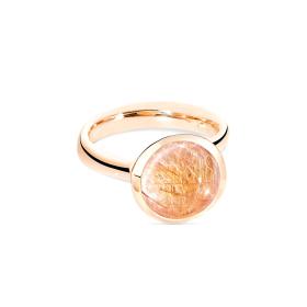 Roségold, Ringe, Tamara Comolli BOUTON Ring large Rutilquarz R-BOU-l-RutQuR-rg