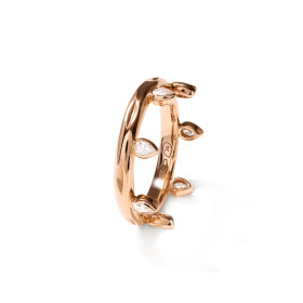         Roségold, Ringe, Tamara Comolli GYPSY Crown Drop Cut Ring 'Classic' R-Gyp-C-Dr-Cl-rg