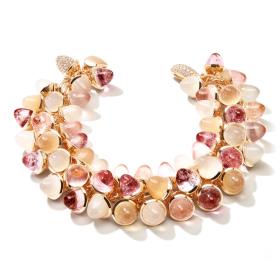 Armschmuck, Roségold, Tamara Comolli MIKADO Flamenco Armband Blush B-MFL-Blu-p-rg