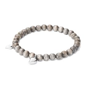 Weißgold, Armschmuck, Tamara Comolli INDIA Drop Armband Greywood medium B-IND-GW-Dr-m-wg