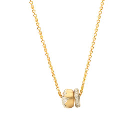         Gelbgold, Halsschmuck, Schmuckwerk Alpen Anhänger mit Halskette GH1016-GG