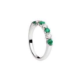 Weißgold, Ringe, Ruppenthal Ring Smaragde 00821997