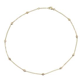 Gelbgold, Halsschmuck, Ruppenthal Collier Saphire 00888257
