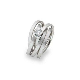 Weißgold, Ringe, Schmuckwerk Ring Saturn, Ref: SR754-WG-52