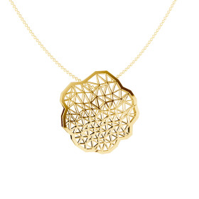         Gelbgold, Halsschmuck, Niessing Topia Vision Anhänger  N393025-25mm-gloss-cy