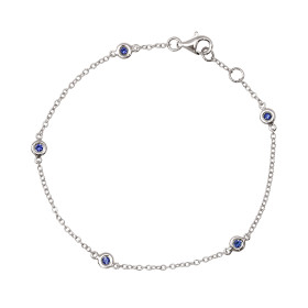 Weißgold, Armschmuck, Ruppenthal Armband Saphire 00888236