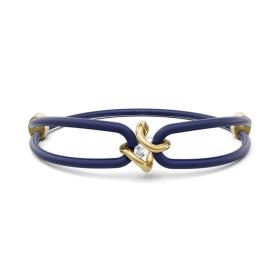 Leder, Armschmuck, Niessing Spannring® Ära Armband N392910-night-blue-cy