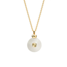         Gelbgold, Halsschmuck, Schmuckwerk Glasklar Anhänger mit Halskette DH557-GG-GW-BB