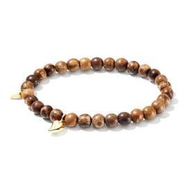 Gelbgold, Armschmuck, Tamara Comolli INDIA Drop Armband Snakewood B-IND-SW-Dr-m-yg