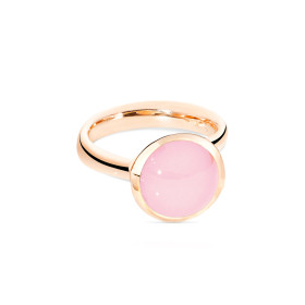         Roségold, Ringe, Tamara Comolli BOUTON Ring large mit Chalcedon R-BOU-l-ChPi-rg