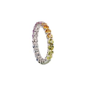 Weißgold, Ringe, Ruppenthal Memoirering Saphire Rainbow 00872474