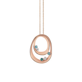         Roségold, Halsschmuck, Cammilli Dune Color Anhänger mit Halskette GPE3384PT02