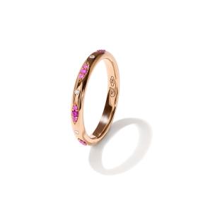 Tamara Comolli GYPSY Bandring Pavé  'Blush' R-Gyp-B-BluP-rg