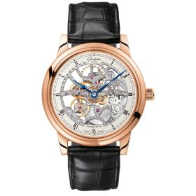 Unisex, Glashütte Original Senator Handaufzug 
skelettierte Edition 1-49-18-01-05-30