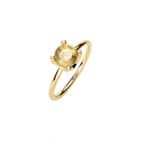 Gelbgold, Ringe, Schmuckwerk Glasklar Ring, Ref: CR177-GG-GK-50