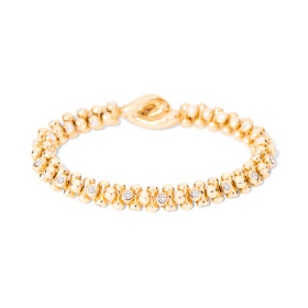 Gelbgold, Armschmuck, Tamara Comolli ALWAYS DIAMONDS Armband alternating Classic  B-AD-alt-Cl-yg