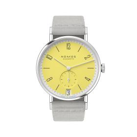 Unisex, NOMOS Glashütte Tangente 38 Datum Kanari  179.S6