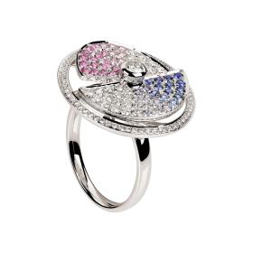 Weißgold, Ringe, Ruppenthal Ring Saphire drehbar 00802880