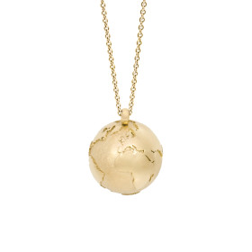         Gelbgold, Halsschmuck, Schmuckwerk Anhänger Meine Welt mit Halskette OH170-GG