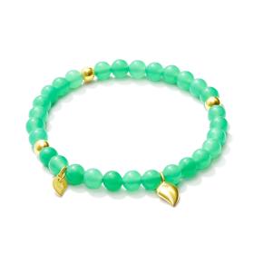 Gelbgold, Armschmuck, Tamara Comolli INDIA Armband Chrysoprase B-IND-Chry-1-m-yg